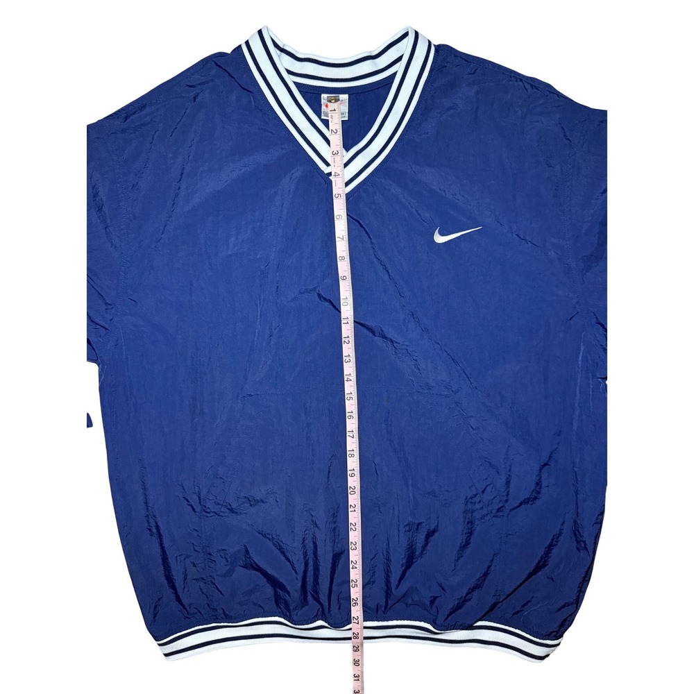 Vintage Nike Pullover Windbreaker Men XXL Navy Blue V-Neck - Picture 8 of 8